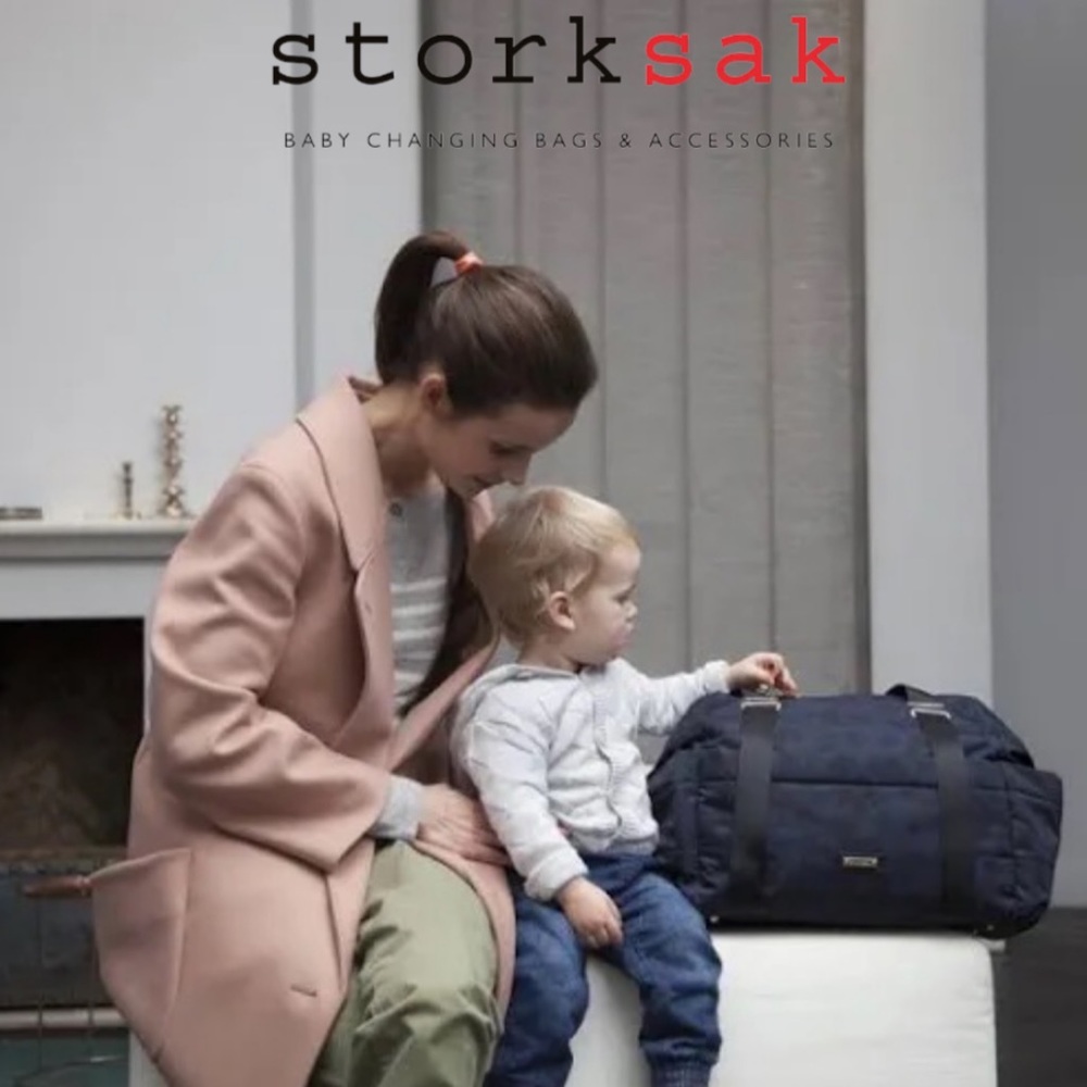 Storksak Sandy Diaper Bag in Blue